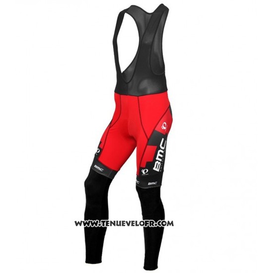 2016 Maillot Ciclismo BMC Noir et Rouge Manches Longues et Cuissard